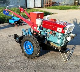 Garden 5.67kw 8HP 2 Wheel Walking Tractor مع مقطورة صغيرة الحجم